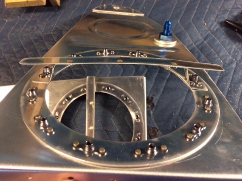 view of the two brackets that I added the piece to bracket