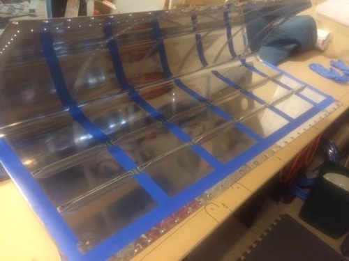 Preped D/A and cleaned wing skins