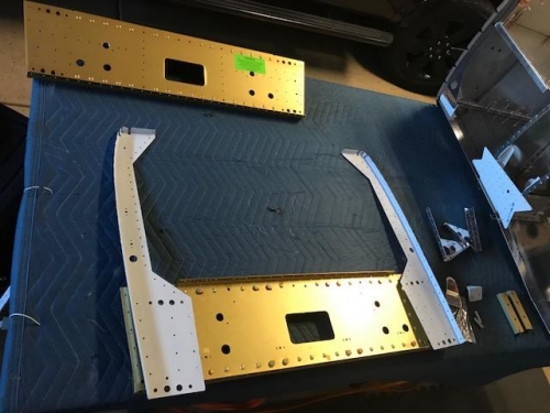 Forward bulkhead with painted verticals