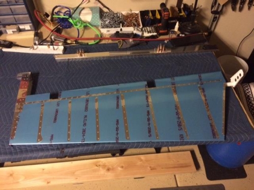 Trailing edge of right elevator