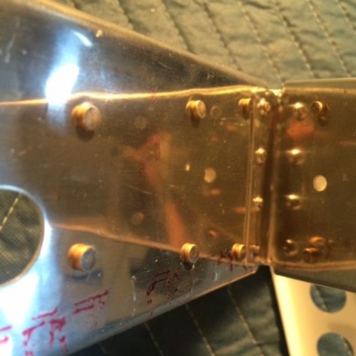 backside of the Elevator horn / root spar