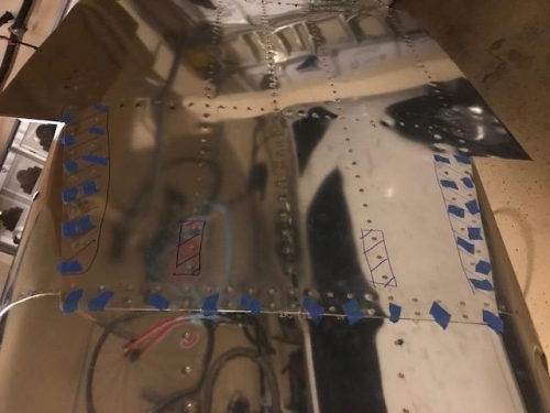 set rivets ready for finishing rivets