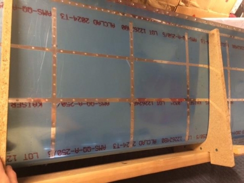 Finish (bottom) tank skin for left tank