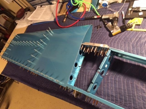 Left side of horizontal stabilizer