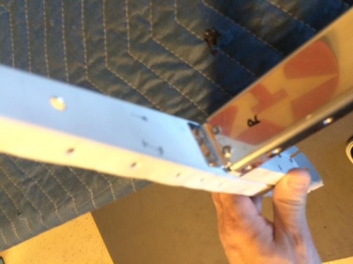 upper rib assembly attached to spar