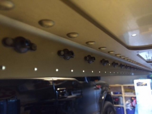 Back side of main spar where nutplates are attached