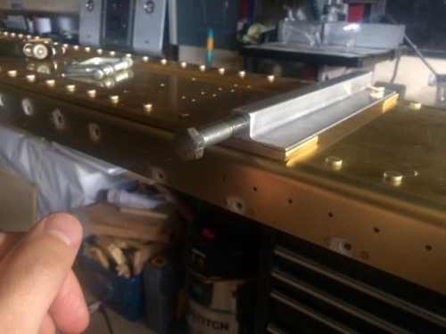 Primed counter sunk holes at nutplate locations