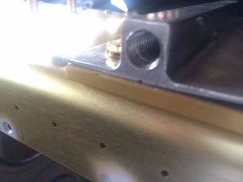 Tapped aluminum for theaded eyebolts