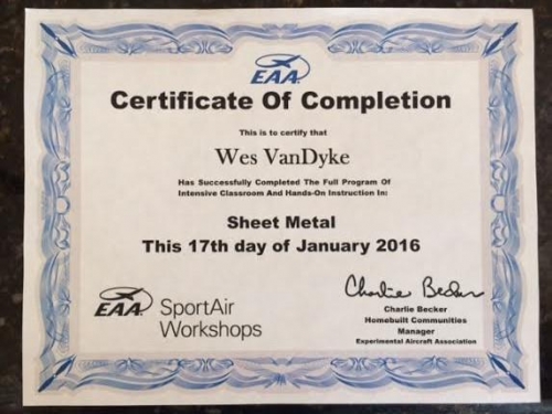 Completion Certificate