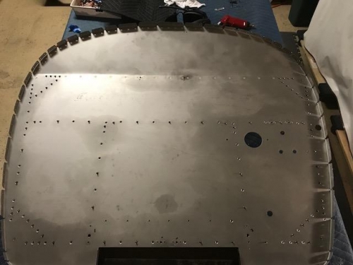 Flush rivets on the forward firewall