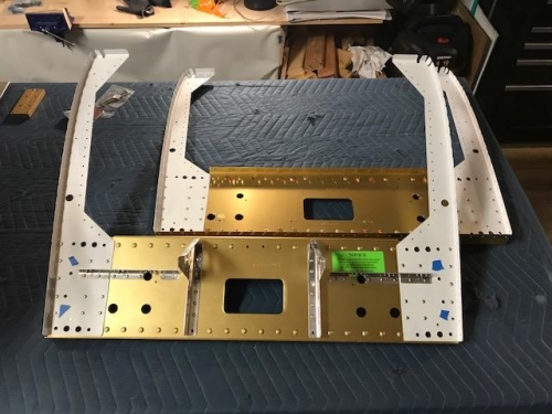 Forward and aft bulkheads riveted assembly