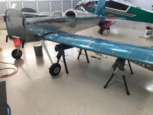 Set up to insert left wing