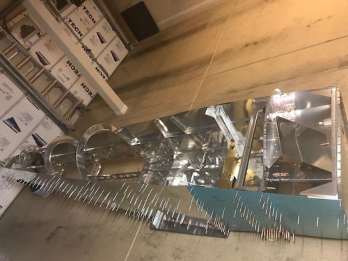 Right side of the fuselage assembly