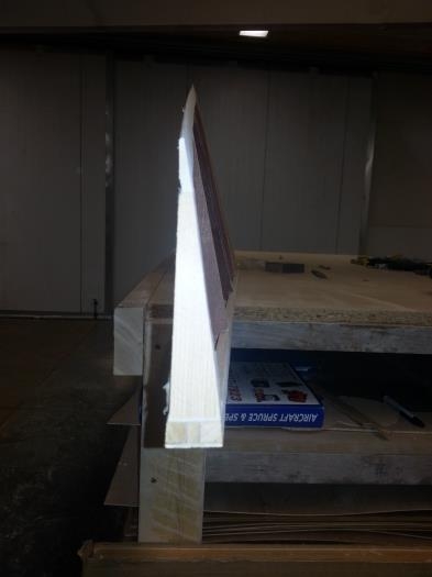 Oversized before sanding