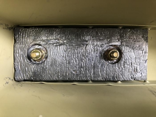 Counterweight installed