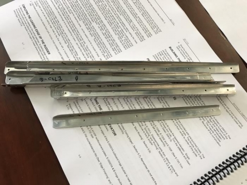 Stiffeners Prepared for Priming