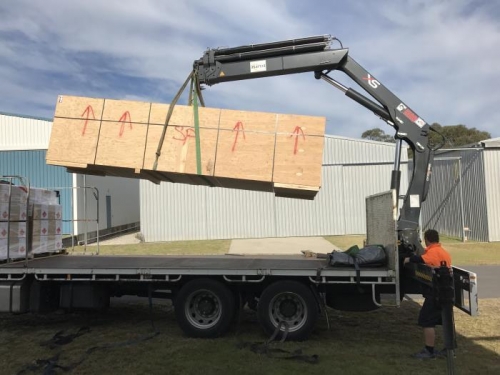 Unloading the QB Fuselage