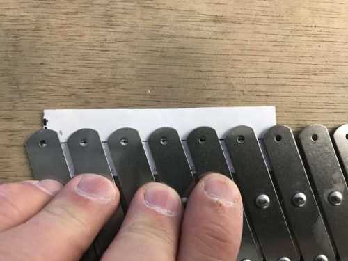 Spacing the 6 Rivets