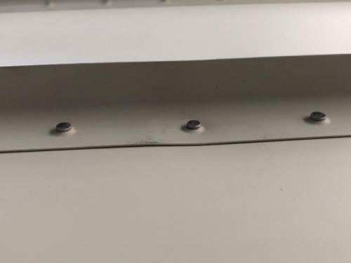 Slight bend in stiffner