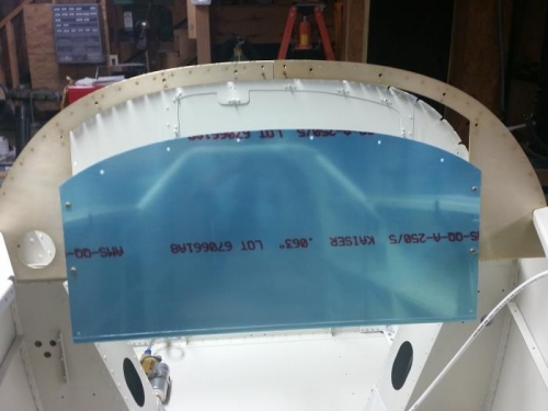 Panel riveted and installed in fuselage