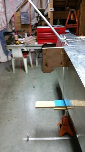 Leveled Fuselage with stands