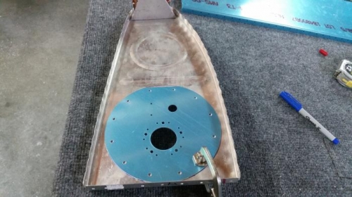 Clamped cover plate for drilling assembly ring