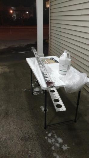 Horizontal Spar. Yes, the sun set while out here. It was a lot of manual labor.