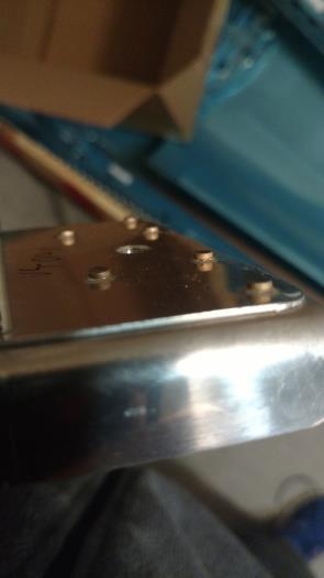 Shop heads of flush rivets