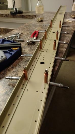 Front Spar with channel stiffeners