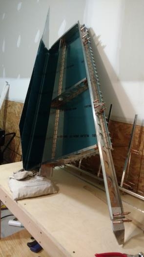 Starboard side cleco'd