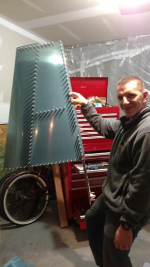 Fully cleco'd, skin taut, ready for match-drilling