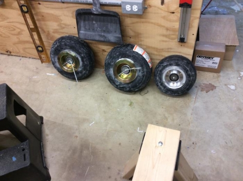 main gear wheels assembled, bearings in place
