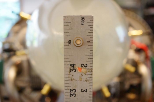 Pitot through hole with 1/32 inch clearance