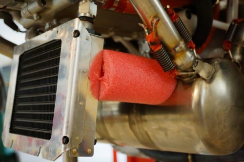 Positioning of oil cooler