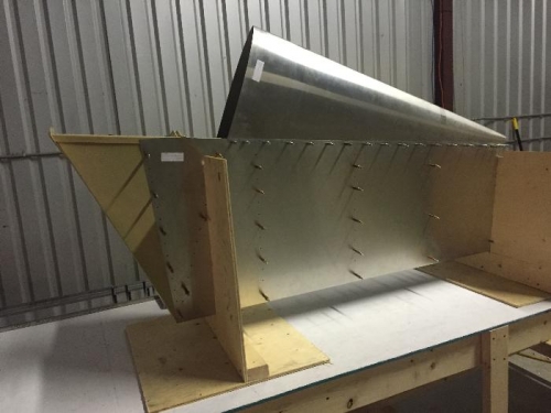 Skins fitted.  Built jig.