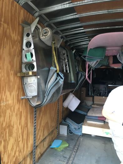 Inside of Delivery Truck