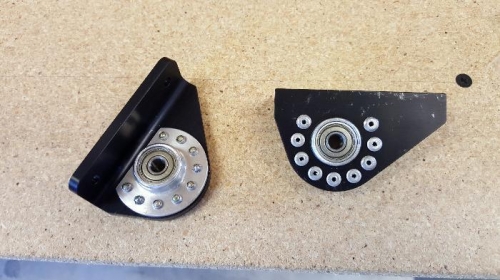 Elevator hinge brackets