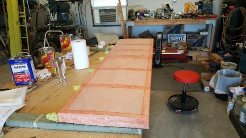 Ready for final ironing and spraying