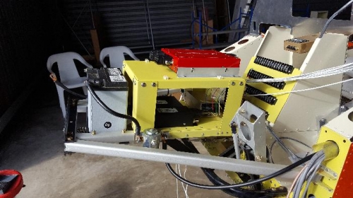 Vionics tray with the Verticle Power installed