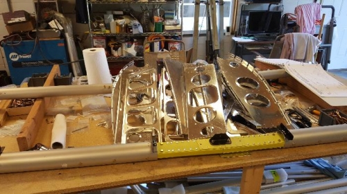 Center section disassembled and deburred.