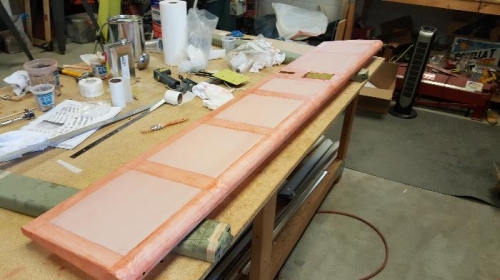 Finishing tapes applied