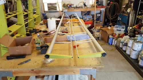 Ailerons ready for covering