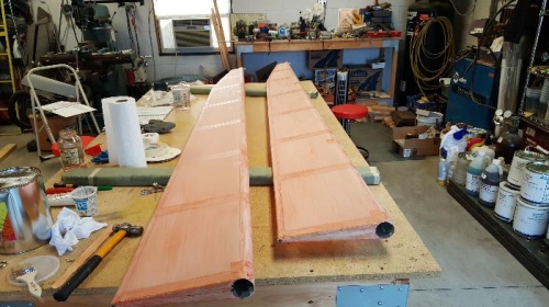 SecCoat of Poly Brush where the tapes go