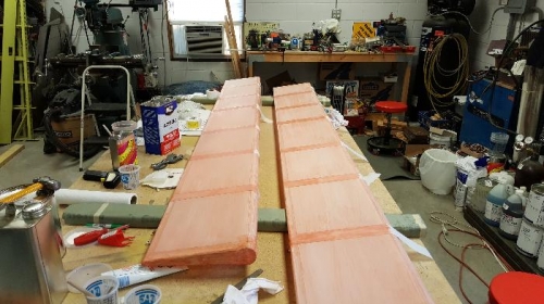 Started to apply finishing tapes on the flaps