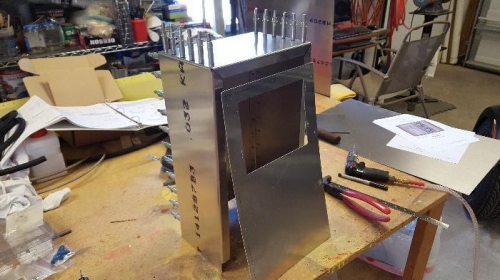 Rear panel and mount tower