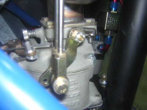 Cable linkage to throttle body