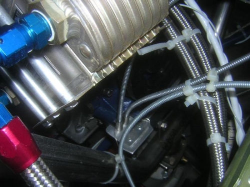 Mixture cable under engine mount