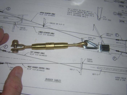 Detail F - Attach to rudder pedels