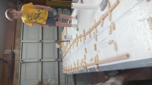 my buddy Brewer helped out today