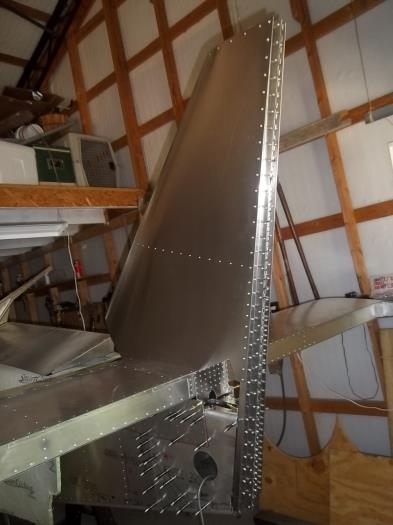 Completed vertical fin